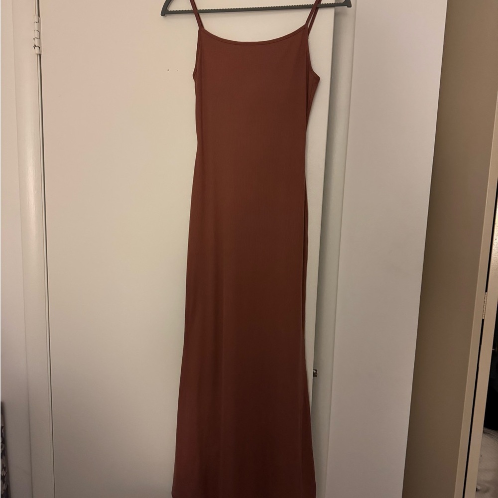 Orange-brown Maxi Dress